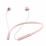 W18 Neck-Mounted Wireless Bluetooth 5.0 Sports Earphone with Wired Control Function(Pink)