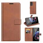 For Motorola Moto Edge 20 Pro 5G Retro Calf Pattern Buckle Horizontal Flip Leather Case with Holder & Card Slots & Wallet(Light Brown)