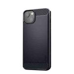 For iPhone 13 mini MOFI Gentleness Series Brushed Texture Carbon Fiber Soft TPU Case  (Blue)