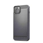 For iPhone 13 mini MOFI Gentleness Series Brushed Texture Carbon Fiber Soft TPU Case  (Gray)