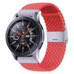 For Samsung Galaxy Watch 4 / Watch 5 20mm Nylon Braided Metal Buckle Watch Band(Bright Orange)