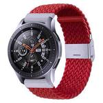 For Samsung Galaxy Watch 4 / Watch 5 20mm Nylon Braided Metal Buckle Watch Band(Red)