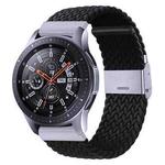 For Samsung Galaxy Watch 4 / Watch 5 20mm Nylon Braided Metal Buckle Watch Band(Black)