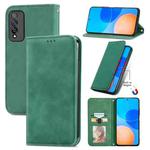 For Honor Play 5T Pro Retro Skin Feel Business Magnetic Horizontal Flip Leather Case With Holder & Card Slots & Wallet & Photo Frame(Green)