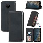 For Nokia C20 Retro Skin Feel Business Magnetic Horizontal Flip Leather Case With Holder & Card Slots & Wallet & Photo Frame(Black)