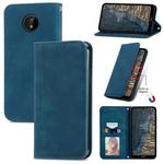 For Nokia C20 Retro Skin Feel Business Magnetic Horizontal Flip Leather Case With Holder & Card Slots & Wallet & Photo Frame(Blue)