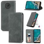 For Nokia G50 Retro Skin Feel Business Magnetic Horizontal Flip Leather Case With Holder & Card Slots & Wallet & Photo Frame(Grey)