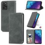 For ZTE V30 VITA Retro Skin Feel Business Magnetic Horizontal Flip Leather Case With Holder & Card Slots & Wallet & Photo Frame(Grey)