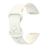 For Fitbit Charge 5 Monochromatic Silica Gel To Replace Watch Strap Size: Small Size(Milky white)