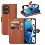 For OPPO Realme GT Neo2 Litchi Texture Horizontal Flip Protective Case with Holder & Card Slots & Wallet(Brown)