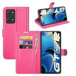 For OPPO Realme GT Neo2 Litchi Texture Horizontal Flip Protective Case with Holder & Card Slots & Wallet(Rose red)