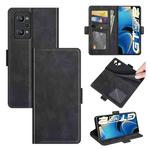 For OPPO Realme GT Neo2 Dual-side Magnetic Buckle Horizontal Flip Leather Case with Holder & Card Slots & Wallet(Black)