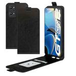 For OPPO Realme GT Neo2 R64 Texture Single Vertical Flip Leather Protective Case with Card Slots & Photo Frame(Black)