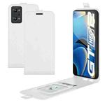 For OPPO Realme GT Neo2 R64 Texture Single Vertical Flip Leather Protective Case with Card Slots & Photo Frame(White)
