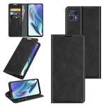 For Motorola Moto G50 5G Retro-skin Business Magnetic Suction Leather Case with Holder & Card Slots & Wallet(Black)