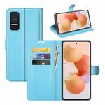 For Xiaomi Civi 5G Litchi Texture Horizontal Flip Protective Case with Holder & Card Slots & Wallet(Blue)