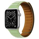 Silicone Magnetic Strap Watch Band For Apple Watch Series 8&7 41mm / SE 2&6&SE&5&4 40mm / 3&2&1 38mm(Grass Green)