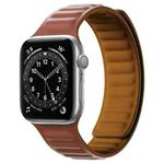 Silicone Magnetic Strap Watch Band For Apple Watch Ultra 49mm / Series 8&7 45mm / SE 2&6&SE&5&4 44mm / 3&2&1 42mm(Brown)