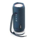 T&G TG227 Outdoor Portable Waterproof Bluetooth Music Speaker with LED Support FM / TF / USB(Navy blue)