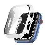 Shockproof PC Protective Case with Tempered Glass Film For Apple Watch Series 9 / 8 / 7 45mm(white)