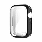 Shockproof TPU Full Protective Shell with Protective Film For Apple Watch Series 9 / 8 / 7 45mm(Black)