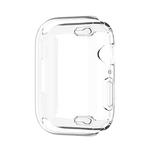 Shockproof TPU Full Protective Shell with Protective Film For Apple Watch Series 9 / 8 / 7 45mm(Transparent)