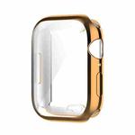 Shockproof TPU Full Protective Shell with Protective Film For Apple Watch Series 9 / 8 / 7 41mm(Rose Gold)