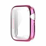 Shockproof TPU Full Protective Shell with Protective Film For Apple Watch Series 9 / 8 / 7 41mm(Pink)