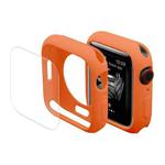 ENKAY Hat-Prince Protective TPU Watch Case + Full Coverage PET Screen Protector Film For Apple Watch Series 8 / 7 41mm(Orange)