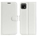 For Huawei nova Y60 Litchi Texture Horizontal Flip Protective Case with Holder & Card Slots & Wallet(White)