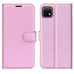 For Huawei nova Y60 Litchi Texture Horizontal Flip Protective Case with Holder & Card Slots & Wallet(Pink)