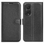 For Huawei nova 9 Litchi Texture Horizontal Flip Protective Case with Holder & Card Slots & Wallet(Black)