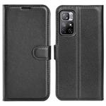 For Xiaomi Redmi Note 11 Litchi Texture Horizontal Flip Protective Case with Holder & Card Slots & Wallet(Black)