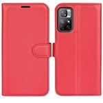 For Xiaomi Redmi Note 11 Litchi Texture Horizontal Flip Protective Case with Holder & Card Slots & Wallet(Red)