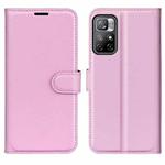 For Xiaomi Redmi Note 11 Litchi Texture Horizontal Flip Protective Case with Holder & Card Slots & Wallet(Pink)