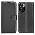 For Xiaomi Redmi Note 11 Pro / Note 11 Pro+ Litchi Texture Horizontal Flip Protective Case with Holder & Card Slots & Wallet(Black)