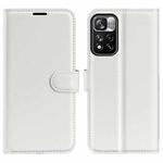 For Xiaomi Redmi Note 11 Pro / Note 11 Pro+ Litchi Texture Horizontal Flip Protective Case with Holder & Card Slots & Wallet(White)