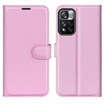 For Xiaomi Redmi Note 11 Pro / Note 11 Pro+ Litchi Texture Horizontal Flip Protective Case with Holder & Card Slots & Wallet(Pink)