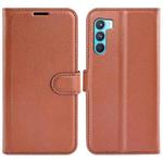 For OPPO K9 Pro Litchi Texture Horizontal Flip Protective Case with Holder & Card Slots & Wallet(Brown)