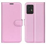 For OPPO Realme 8i Litchi Texture Horizontal Flip Protective Case with Holder & Card Slots & Wallet(Pink)