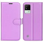 For OPPO Realme Narzo 50i Litchi Texture Horizontal Flip Protective Case with Holder & Card Slots & Wallet(Purple)