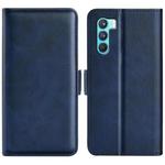 For OPPO K9 Pro Dual-side Magnetic Buckle Horizontal Flip Leather Case with Holder & Card Slots & Wallet(Dark Blue)