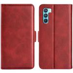 For OPPO K9 Pro Dual-side Magnetic Buckle Horizontal Flip Leather Case with Holder & Card Slots & Wallet(Red)