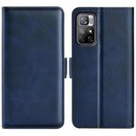 For Xiaomi Redmi Note 11 Global / Note 11S Dual-side Magnetic Buckle Leather Phone (Dark Blue)