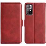 For Xiaomi Redmi Note 11 Global / Note 11S Dual-side Magnetic Buckle Leather Phone Case (Red)