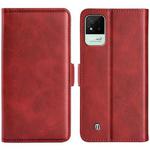 For OPPO Realme Narzo 50i Dual-side Magnetic Buckle Horizontal Flip Leather Case with Holder & Card Slots & Wallet(Red)