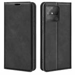 For OPPO Realme Narzo 50A Retro-skin Magnetic Suction Leather Case with Holder & Card Slots & Wallet(Black)