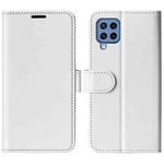 For Samsung Galaxy M22 R64 Texture Single Horizontal Flip Protective Case with Holder & Card Slots & Wallet& Photo Frame(White)