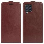 For Samsung Galaxy F22 R64 Texture Single Vertical Flip Leather Protective Case with Card Slots & Photo Frame(Brown)