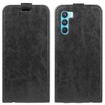 For OPPO K9 Pro R64 Texture Single Vertical Flip Leather Protective Case with Card Slots & Photo Frame(Black)